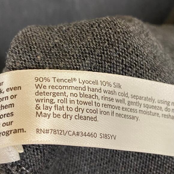 Eileen Fisher Women's Gray Short Sleeve Knit Pullover Top Small Minimalist - Picture 6 of 10